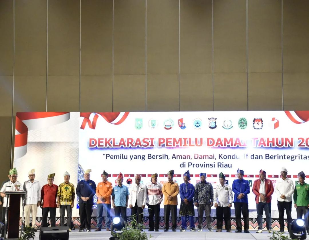 Wakil Ketua DPRD Pekanbaru Ginda Burnama Hadiri Deklarasi Pemilu Damai 2024