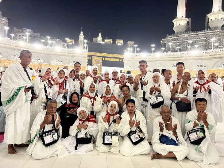 Jamaah Haji Kampar kloter 5 tuntaskan Umrah Wajib