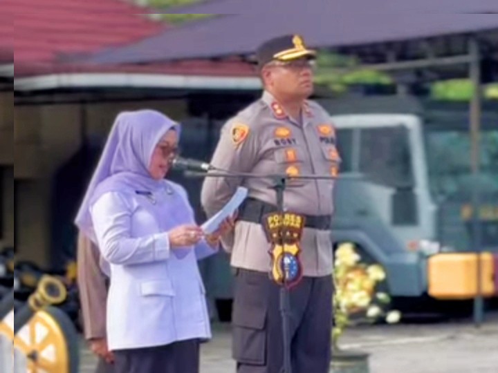 Wabup Misharti Pimpin Apel di Mapolres, Tekankan Pentingnya Edukasi dan Pengawasan Lingkungan