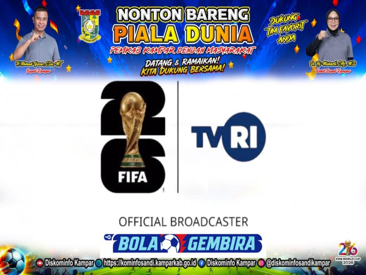 Piala Dunia 2026, Pemkab Kampar Gelar Nobar